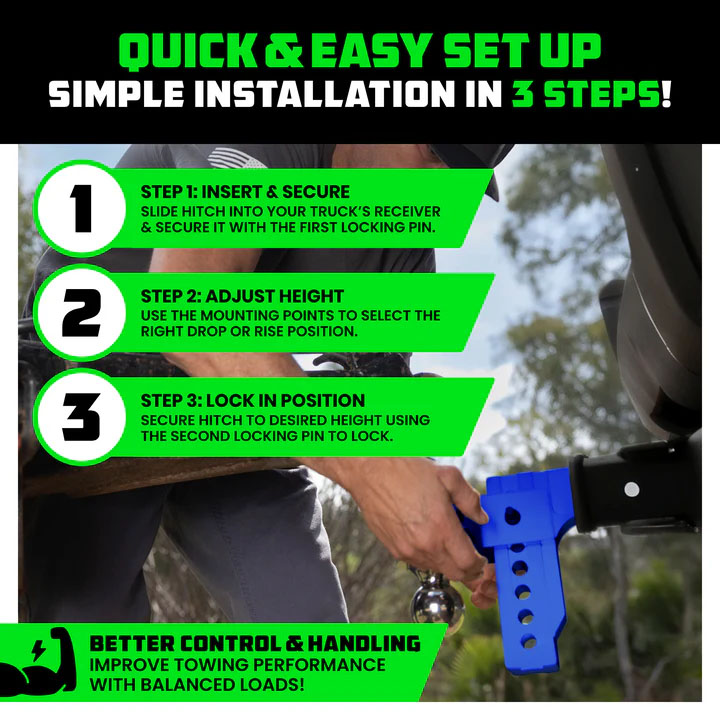 蓝色犀牛款拖车臂