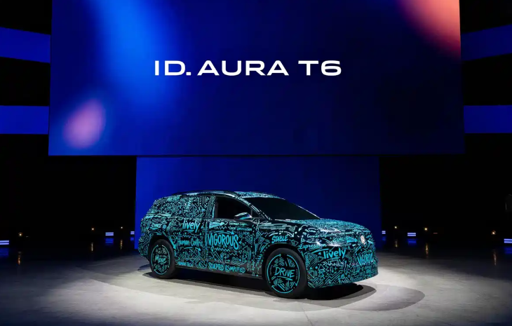 大众全新大五座中型纯电SUV定名ID. AURA T6拖车挂钩 北京车展首发亮相